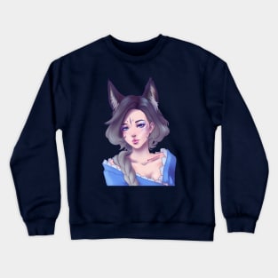 Kitsune Girl Crewneck Sweatshirt